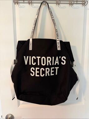 Victoria's Secret Black and White Logo Tote